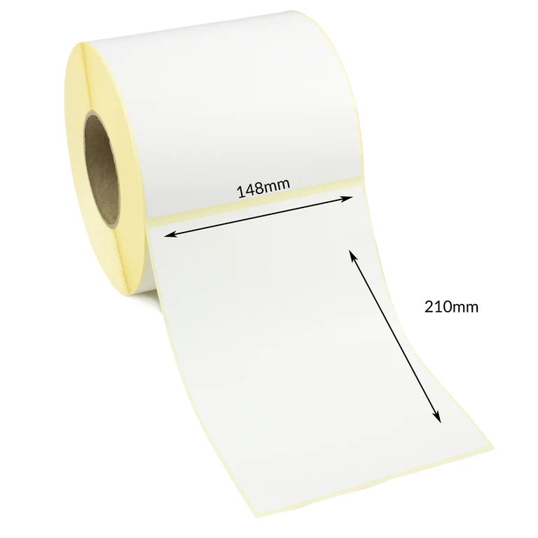 Direct Thermal Labels - 800 per roll - 6" x 8" (148mm x 210mm) 76mm Core