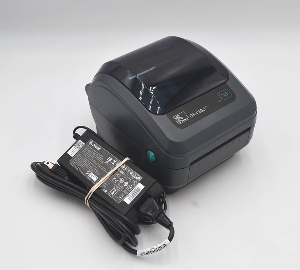 Zebra GK420d Thermal Label Printer – Desktop Direct Thermal, USB, Barcode Printer 203dpi
