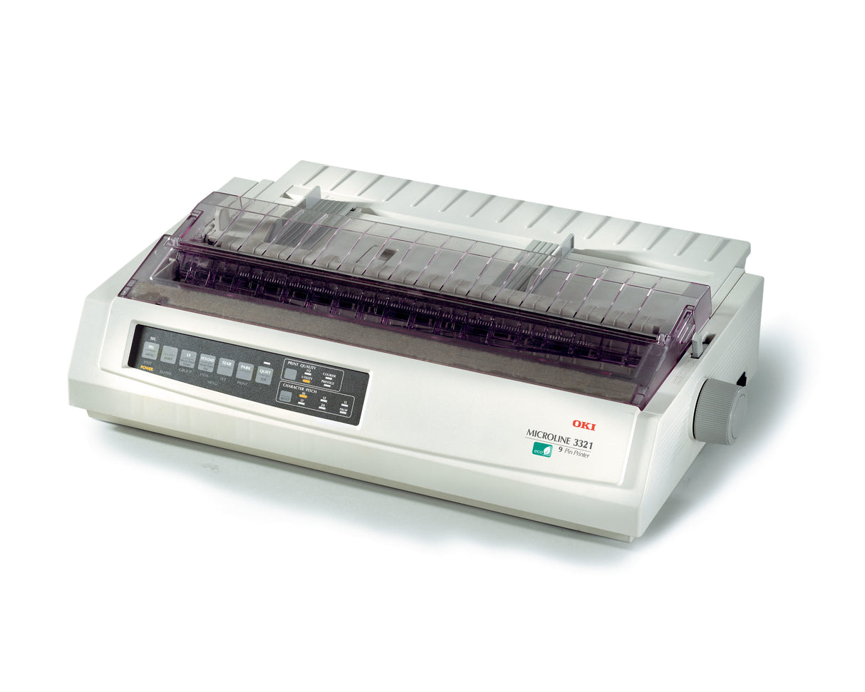 Oki Microline ML3321 Eco 9-Pin Wide Carriage Dot Matrix Printer - USB / Parallel