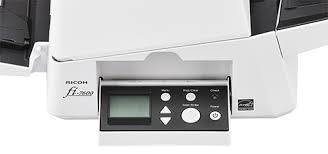 Fujitsu fi-7600 scanner control panel and interface detail professional document scanner