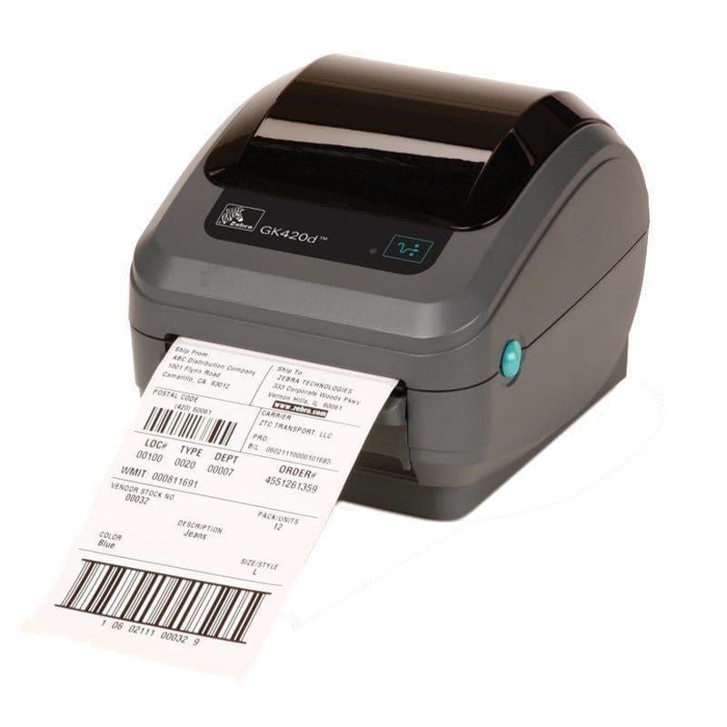Zebra GK420D Direct Thermal Label Printer - USB / Serial / Parallel & Self-Peeler - CDS Printer Solutions Ltd.