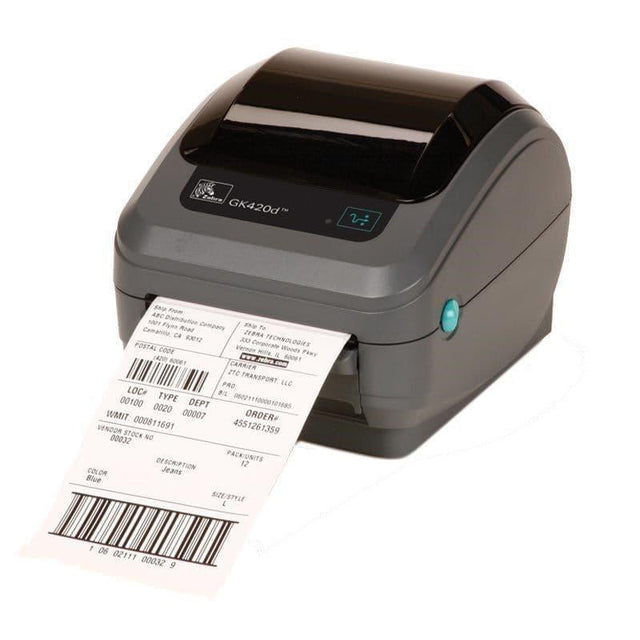 Zebra GK420D Direct Thermal Label Printer - USB / Serial / Parallel & Self-Peeler - CDS Printer Solutions Ltd.