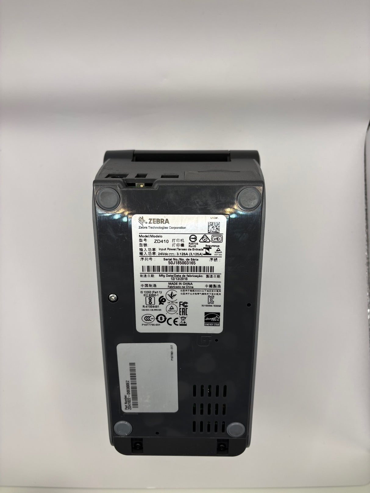 Zebra ZD410 Direct Thermal Label Printer - 203dpi - 2" USB / USB Host