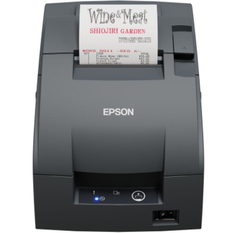 Epson TM-U220B (067) Receipt Printer - Ethernet / Cutter - Dark Grey