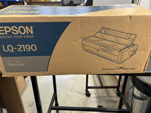 New Epson LQ-2190N 24-pin 136 Column USB / Parallel / LAN Wide Carriage Dot Matrix Printer