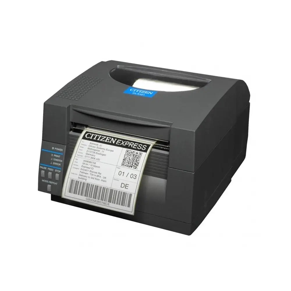 Refurbished Citizen CL-S521 II 203dpi 4" Direct Thermal Label Printer - Grey - USB / Serial