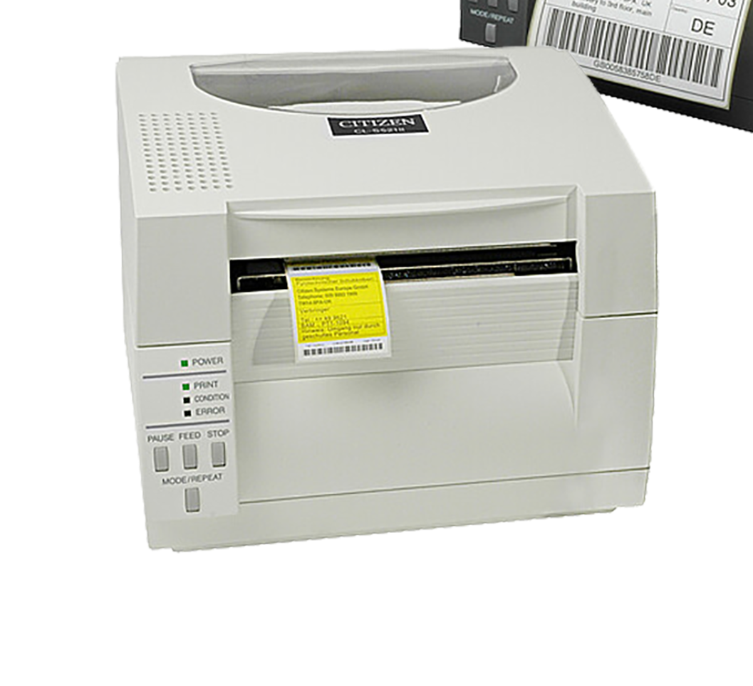 Citizen CL-S521 II 203dpi 4" Direct Thermal Label Printer - Cream - USB / Serial