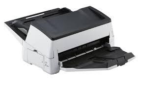 Fujitsu fi-7600 document scanner angled view A3 high speed duplex scanning device