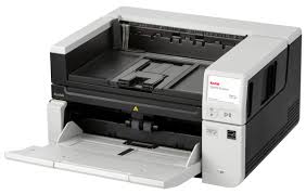 Kodak Alaris S2085f office document scanner with ADF open