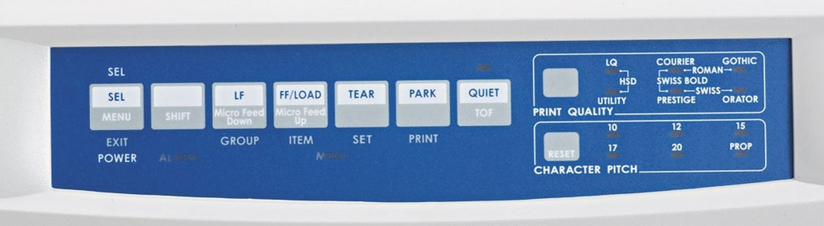 Genuine Oki Microline ML490 / ML491 Control Panel Overlay (Blue)