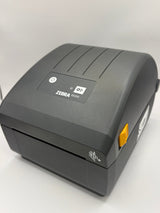 Front View of a Zebra ZD230 Thermal Label Printer for Office Use