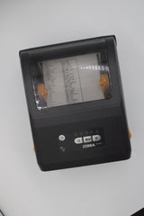 Zebra ZD421 direct thermal label printer top view showing compact desktop design