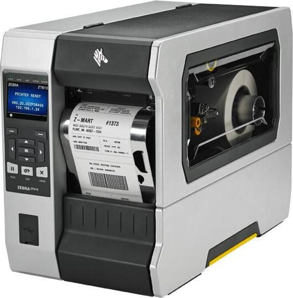 Zebra ZT610 6" 300DPI D/T & T/T Heavy Duty Industrial Label Printer - LAN / USB / Rewind